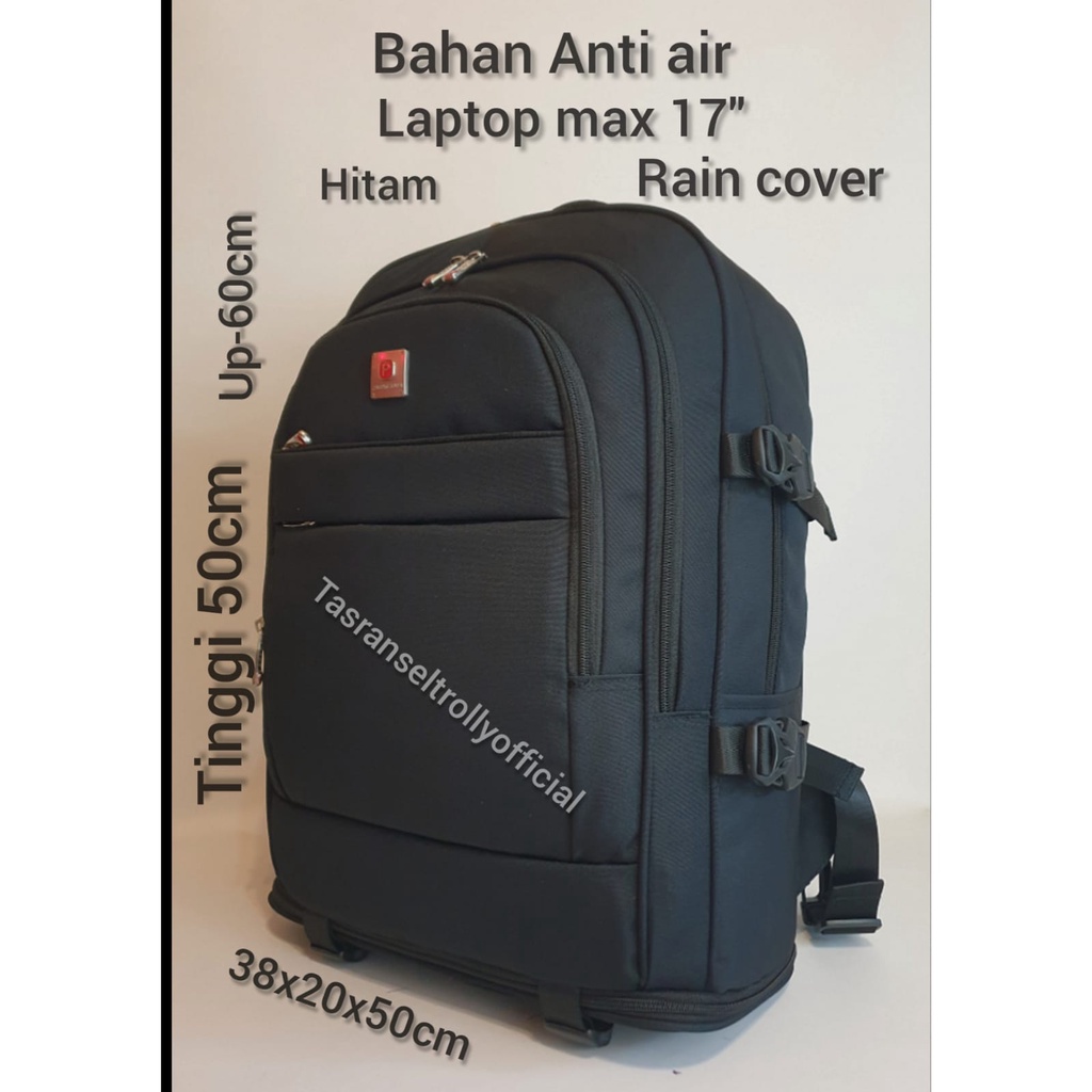 Tas Ransel Laptop Polo Interclub 19&quot; Expanding UP 60cm WATER RESISTANT