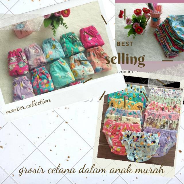 MONCER 2 Pcs CELANA  DALAM  ANAK  GROSIR  MURAH ALL SIZE 