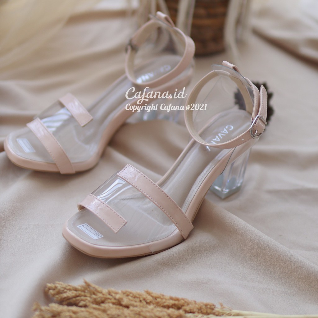 Sandal Wanita Heels Kaca Vanya SDH212