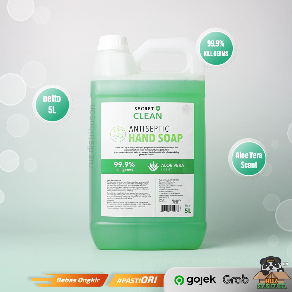 Secret Clean Antiseptic Hand Soap Sabun Cuci Tangan 5 Liter