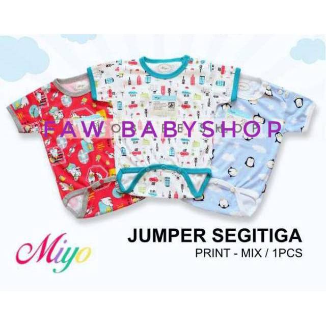 MIYO MOTIF Baju Kodok Segitiga size Newborn (0-3m)