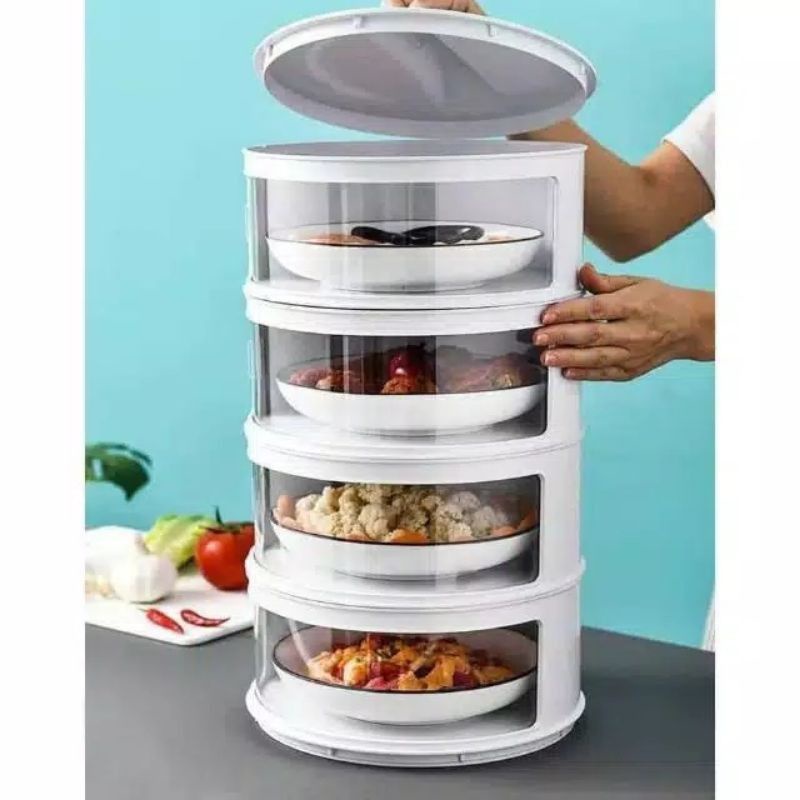 Jual RAK MAKANAN 4 SUSUN TUDUNG SAJI RAK LAUK RAK SAMBAL RAK TEMPAT