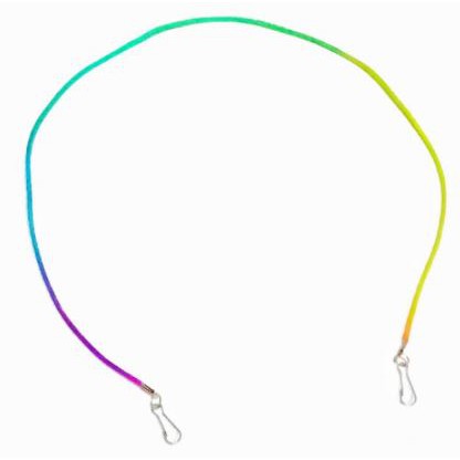 Kalung Gantungan Masker Strap Mask Hanging Tali Satin Silky Rainbow Gradation Series