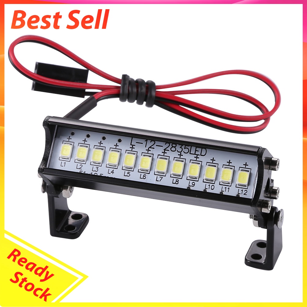 Universal 55mm 12 LED Model Car Roof Light for RC Climbing Car Accessories