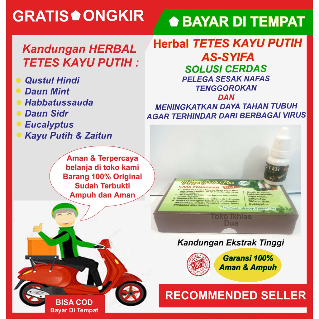 Kayu putih Plus Herbal Tetes Pelega Sesak Nafas/Qustul Hindi/Qust Al Hindi/Habbatussauda/Zaitun