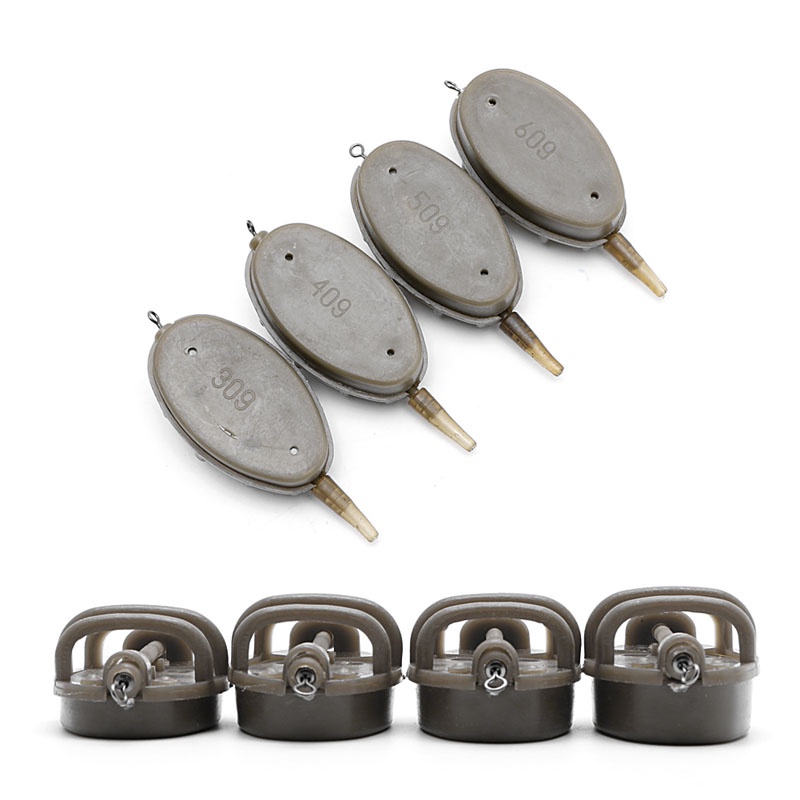 Sun Inline Method Carp Fishing Feeder 4pengumpan15 /20 /25/35g 30 /40 /50/60g Mold Set
