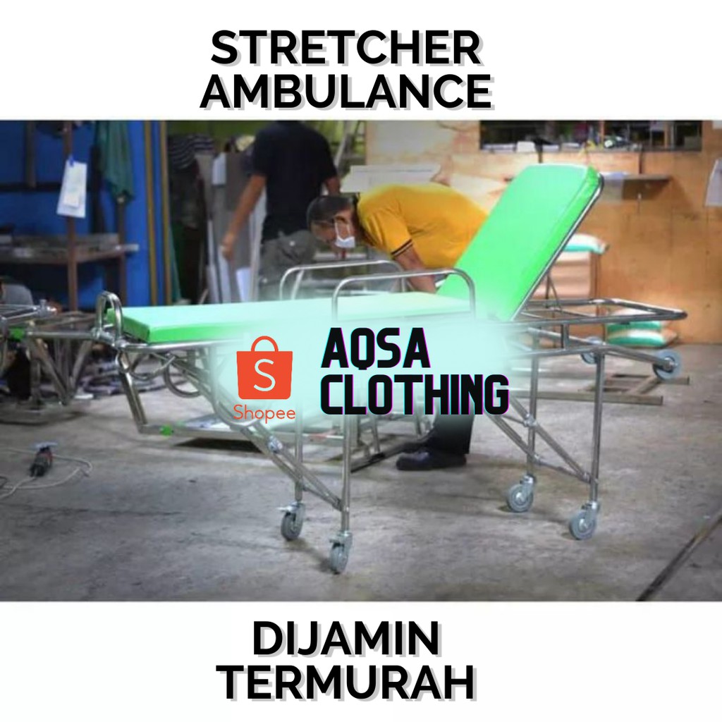 (BISA COD) STRETCHER AMBULANCE/TANDU AMBULANCE STAINLES MURAH