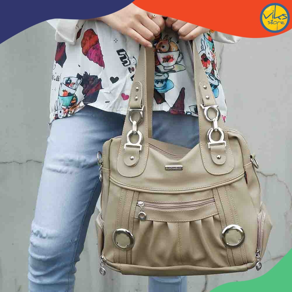 Hand Bag Premium Wanita Tas Selempang Wanita Cewek Branded Tas Jinjing Handbag Wanita Blackkelly Original