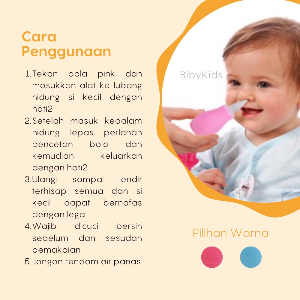 Sedot Ingus Bayi Newborn Nose Alat Penyedot Ingus Baby Murah Yuki Nasal Aspirator Perawatan Baby Murah