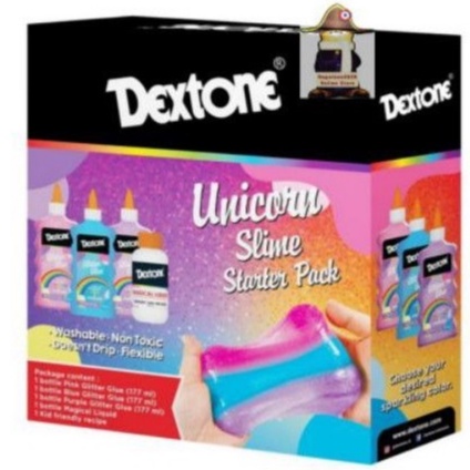 

Dextone glitter slime kit. rainbow - unicorn