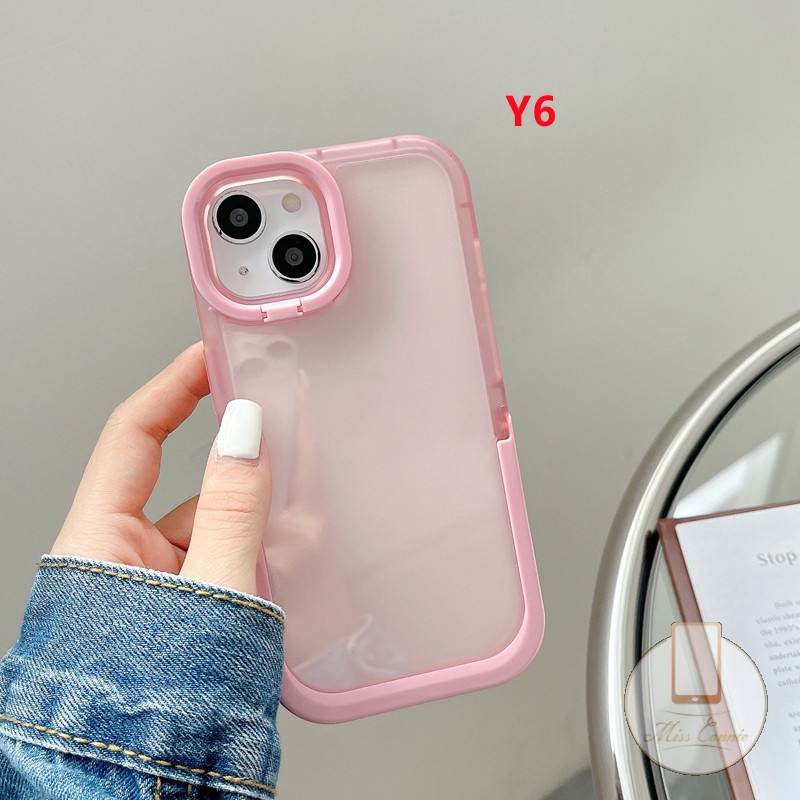 2 in 1 Soft Case TPU Fluorescent Stand Holder Kickstand Cover IPhone 11 13 12 Pro MAX 7Plus 8Plus XR X XS MAX 2 in 1