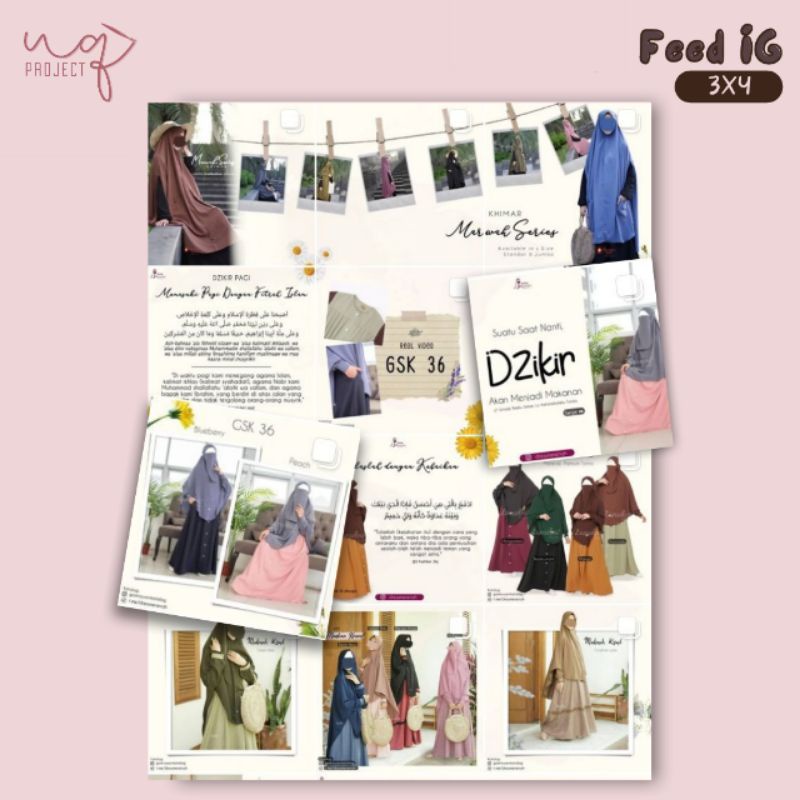 Jasa Desain Feed Instagram Murah Kekinian Puzzle Feed Bukan Template. SOFTFILE ONLY