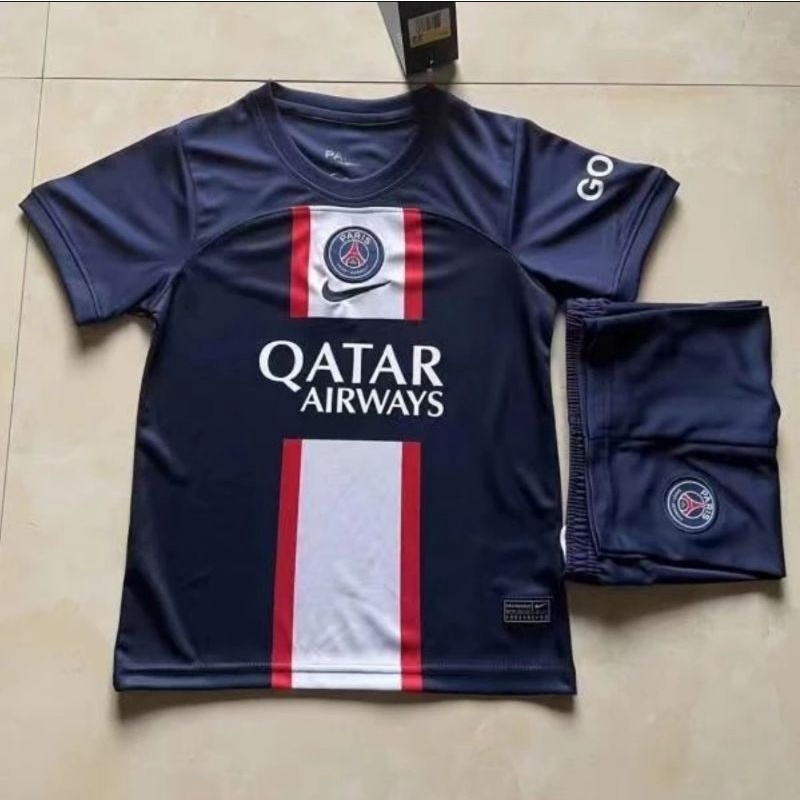 Stelan Setelan Jersey Kaos Baju Celana Bola PSG Home Away 3rd Navy Kids Kid Anak Kecil New 2020 2021