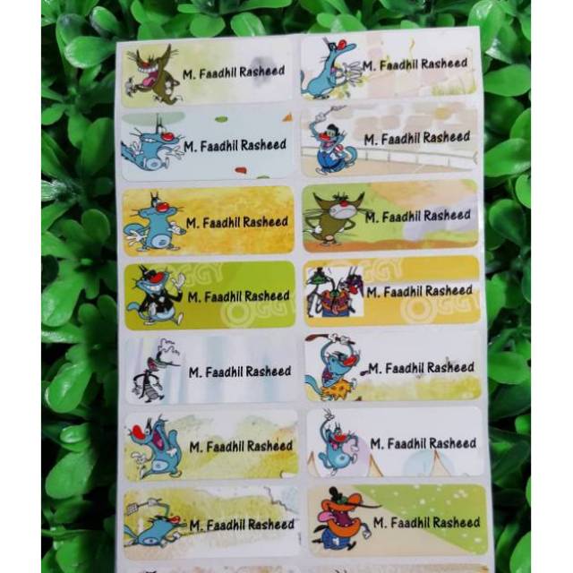 

OGGY Label Nama anti air sticker label name waterproof