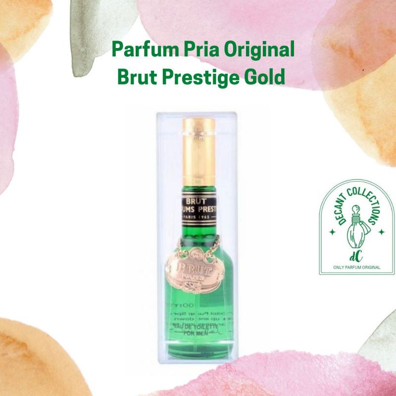 Parfum Pria Original Brut Prestige Gold Paris 1965 EDT