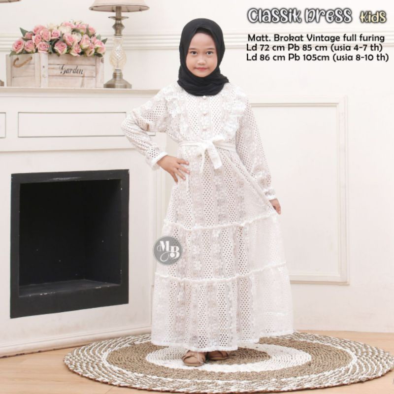 GAMIS LEBARAN TERBARU | DRESS MEWAH MODERN BAHAN BRUKAT BROKAT LACE VINTAGE SUPER ADEM