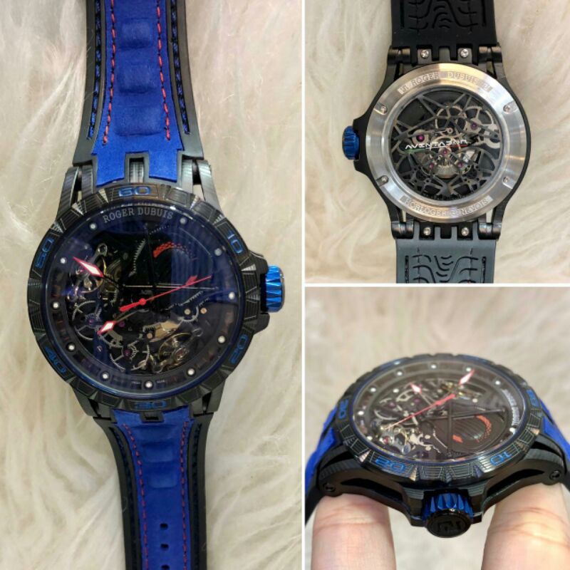 TERLARIS Jam Tangan Pria Roger Dubuis Aventador Premium AAA+ Automatic Miyota Japan Chronograph Stra