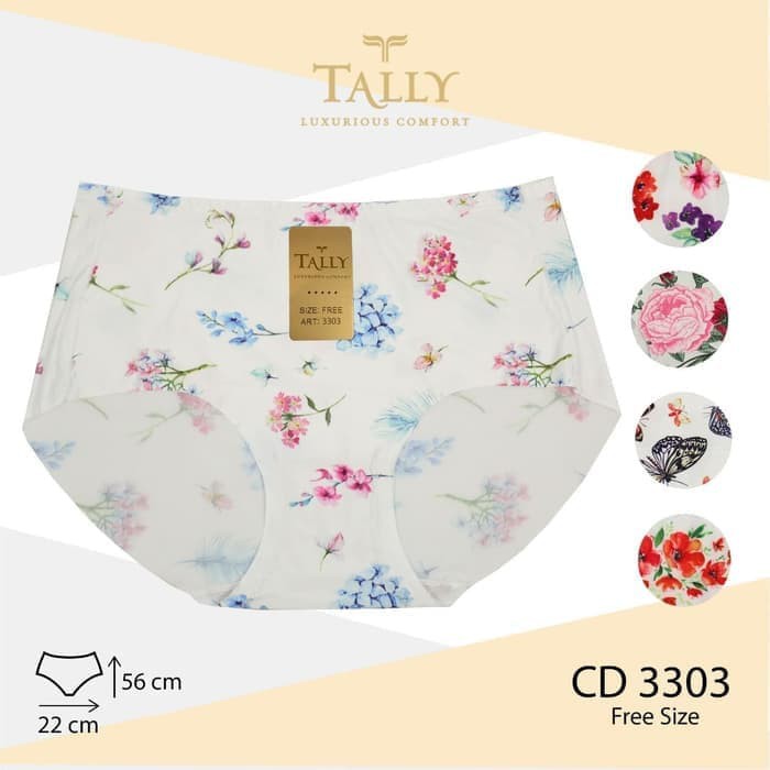 CD TALLY 3301 3303 3304 CELANA DALAM SEAMLESS MOTIF PAKAIAN DALAM WANITA MURAH