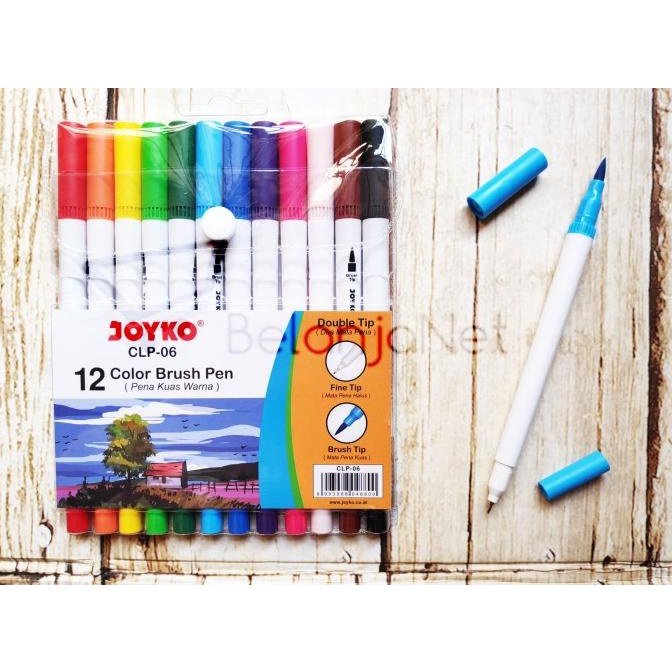 

[[COD]] Color Brush Pen / Pen Kuas 12 warna CLP-06 (Set Brush Pen + Color Pen) CUCI GUDANG Kode 681