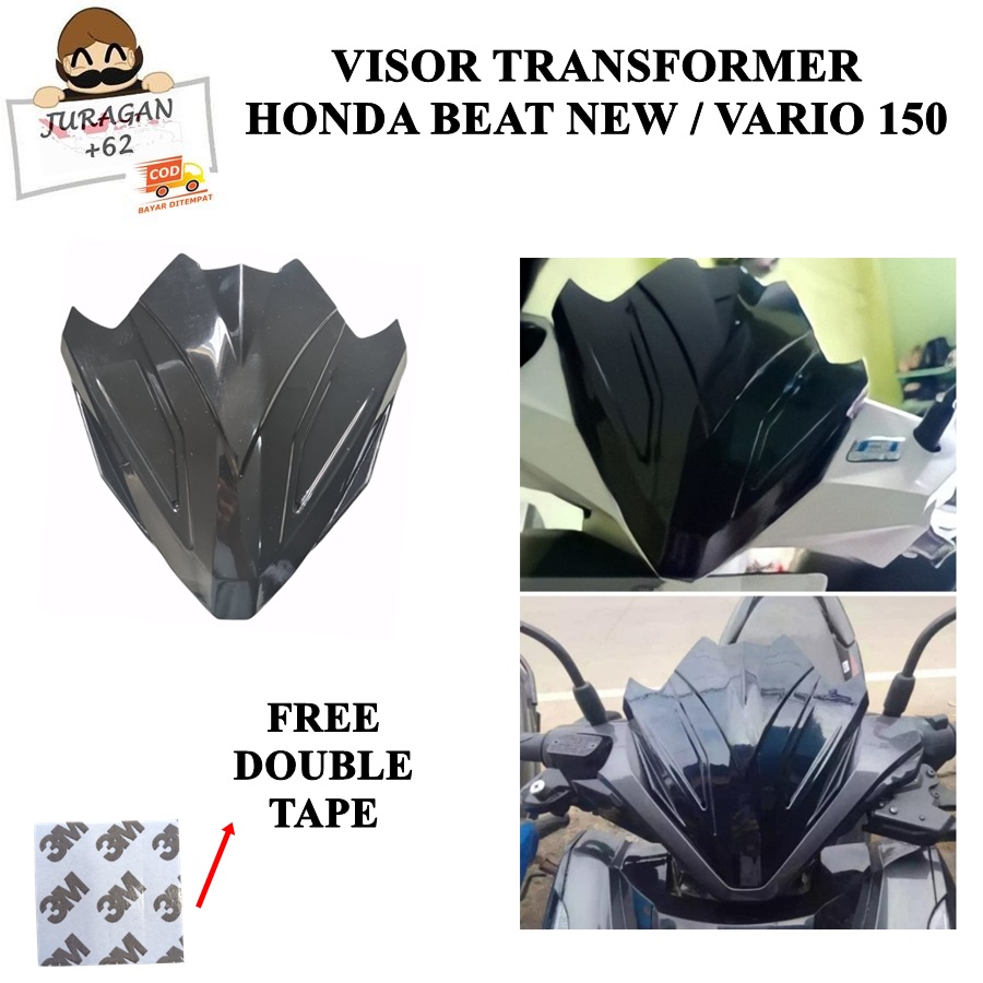 Visor windshield Trasformer honda beat New FI vario new 125 150 anti pecah