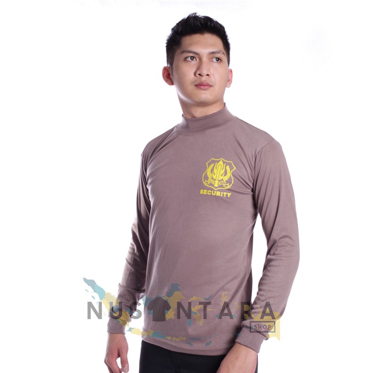 Kaos Satpam Baju Security Kaos Satpam Kerah Tinggi Pria Lengan Panjang Kaos Dalam Tangan Panjang