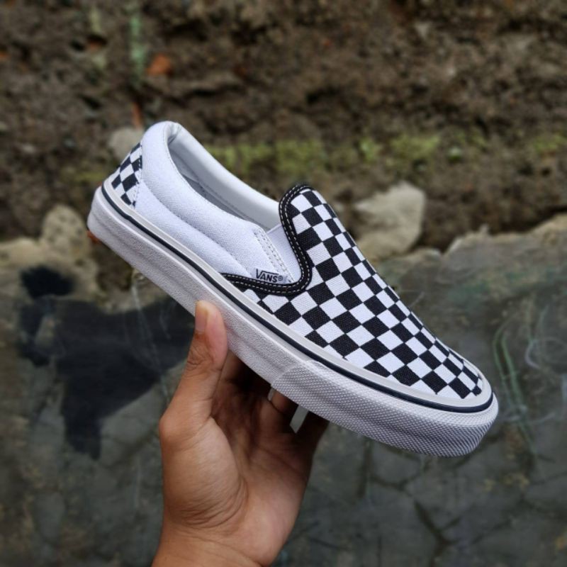 SEPATU VANS PRIA - SEPATU VANS WANITA CHEAKERBOARD SLIP ON  OG DAN KLASIC SIZE 36-43