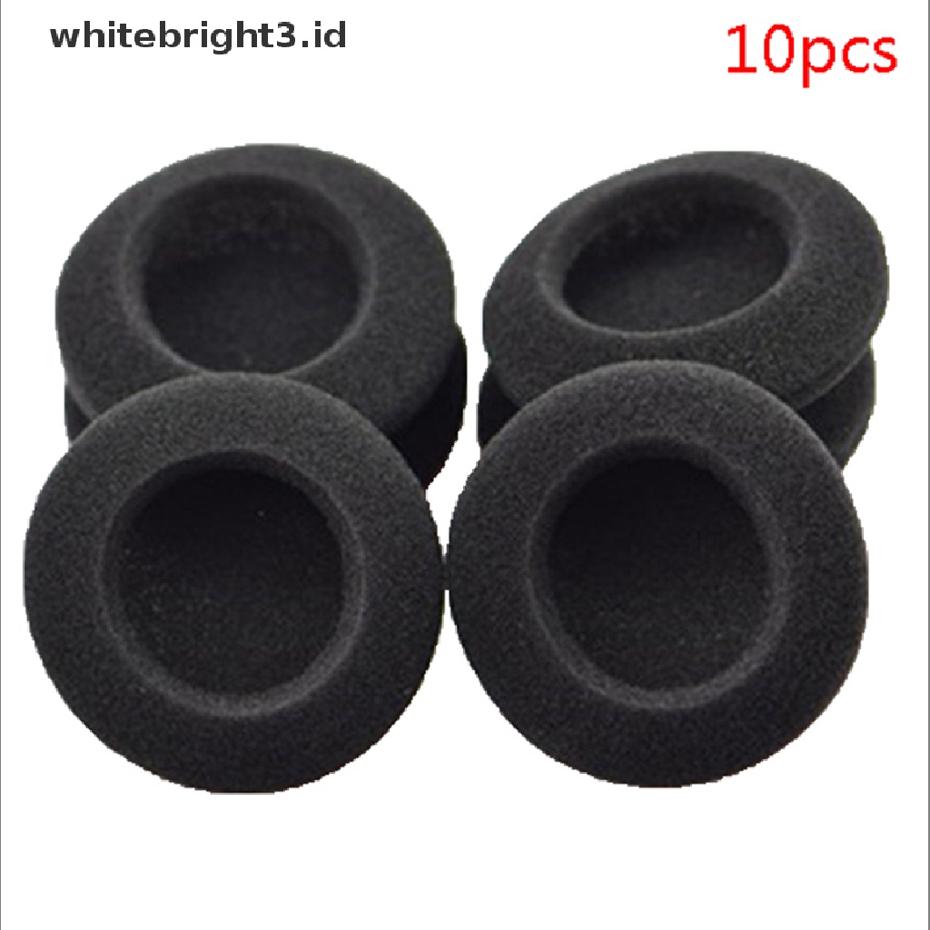 (whitebright3.id) 10pcs Busa Bantalan Telinga Pengganti Ukuran 5cm Untuk Headphone PC131 PX100