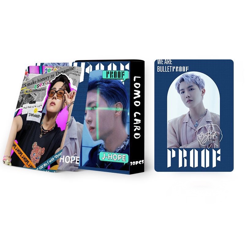 30pcs / box Kartu Lomo Foto BTS Dua Sisi