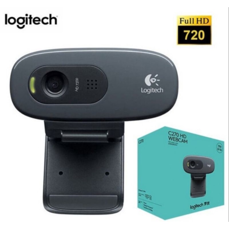 Webcam external pc&amp;laptop logitech c270 720mp Original webcam c270