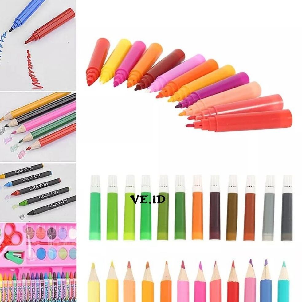 

<P-IVQ} <✓} Krayon Lengkap Spidol Warna Oil Pastel/ Crayon Set 150PCS Alat Lukis Mewarnai Anak ||super keren}