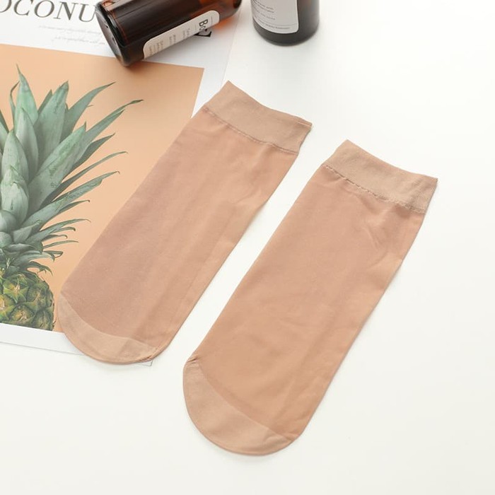 KK-03 kaos kaki pendek socks muslim tipis mata kaki elastis stocking