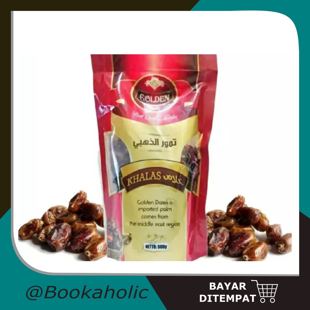 

Kurma Khalas Golden Dates 500 gr - grosir kurma depok - kurma madinah - kurma ramadhan - kurma nabiz
