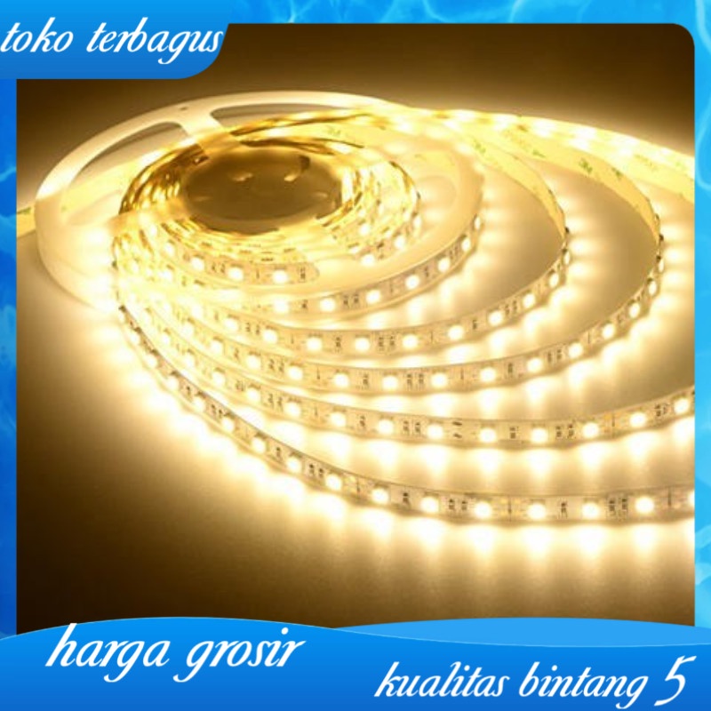 Lampu LED Strip 5050 IP33 IP44 12v INDOOR OUTDOOR PUTIH WARM Lampu Plafon Lampu hias