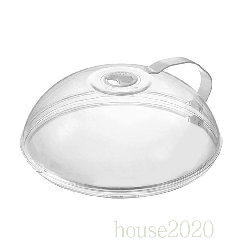 [house2020]Food Splatter Cover Microwave Oven Anti Spluttering Lid with Steam Vent Kitchen Food Splatter Guard