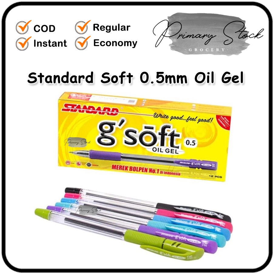 

Pulpen Standard 0.5 Bulpen Oil Gel 0 5 Softgel