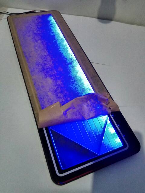 TUTUP PLAT NOMOR MOBIL LAMPU NYALA DUA WARNA