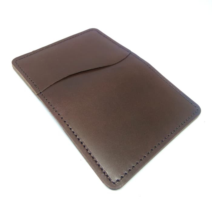 dompet kartu kulit asli card wallet warna coklat PHWL262