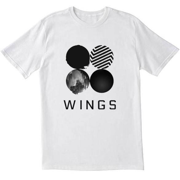 Kaos / Tshirt / Baju Bts Wings Logo Mentari11111