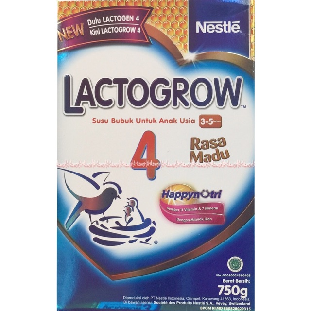 Lactogrow lactogen 4 Susu Lactogrow 4 Rasa Madu Happy