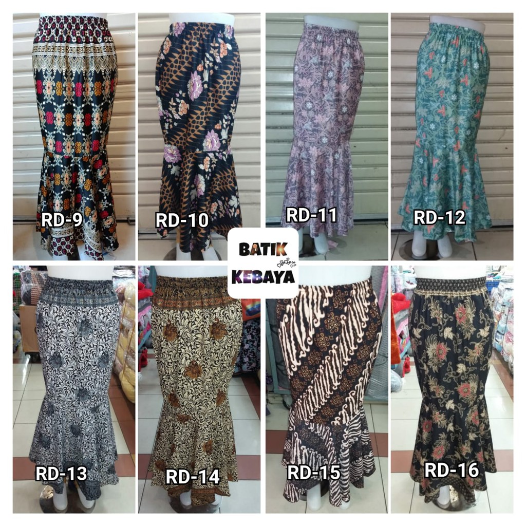 set rok duyung - rok batik duyung - bawahan batik - set batik couple - pakain pesta - rok plisket