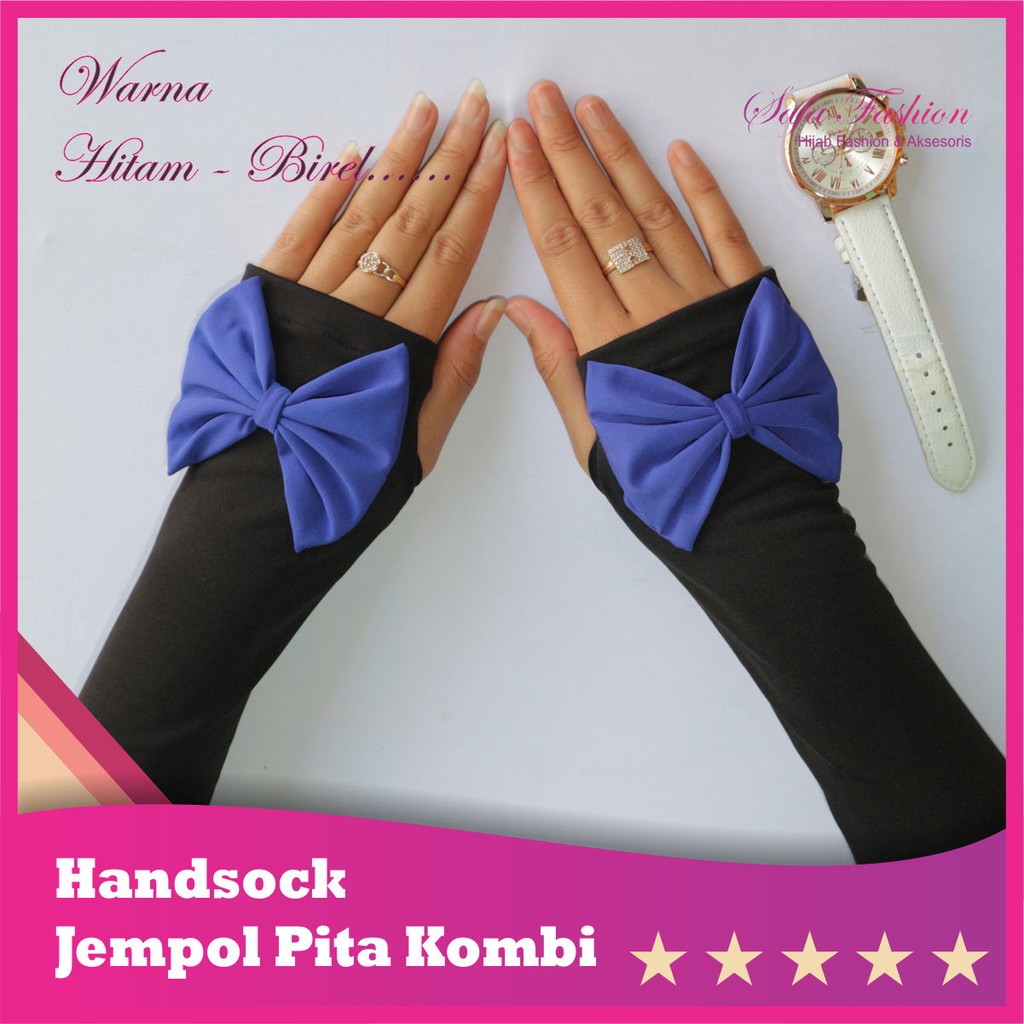 Manset Jempol Pita Kombi / handsock jempol / manset tangan / fashion muslim / handsock / aksesoris