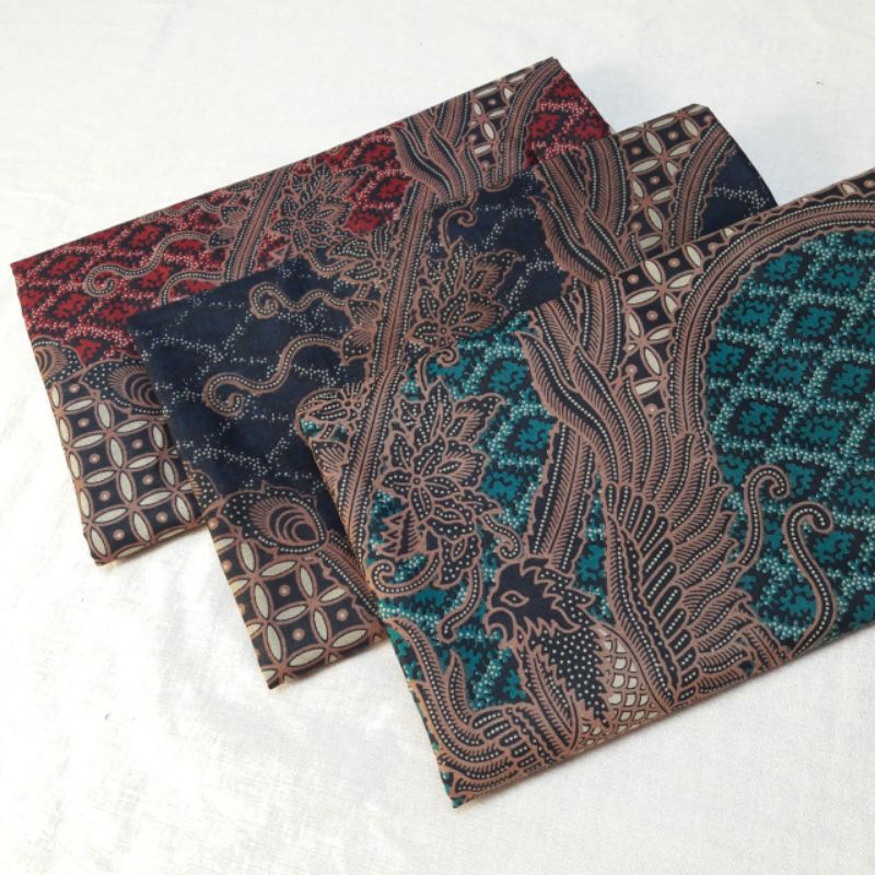 Kain Batik Jarik Kebaya Kode 258 Couple Katun Printing Sogan Lawasan Seragam Bridesmaid Meteran Rm