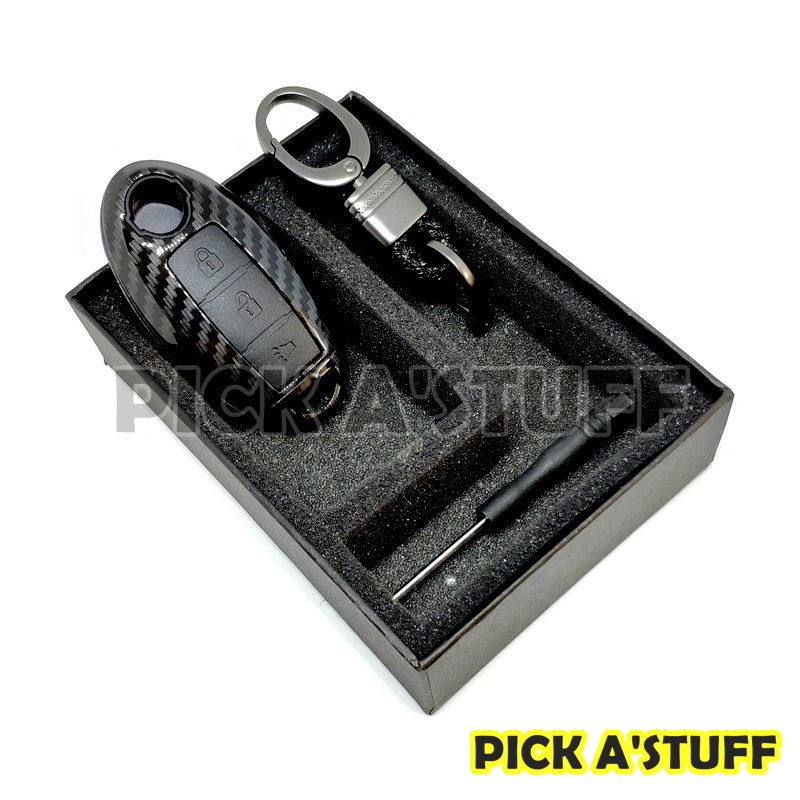 Cover Smartkey Sarung Kunci Nissan All New XTrail T32 Carbon