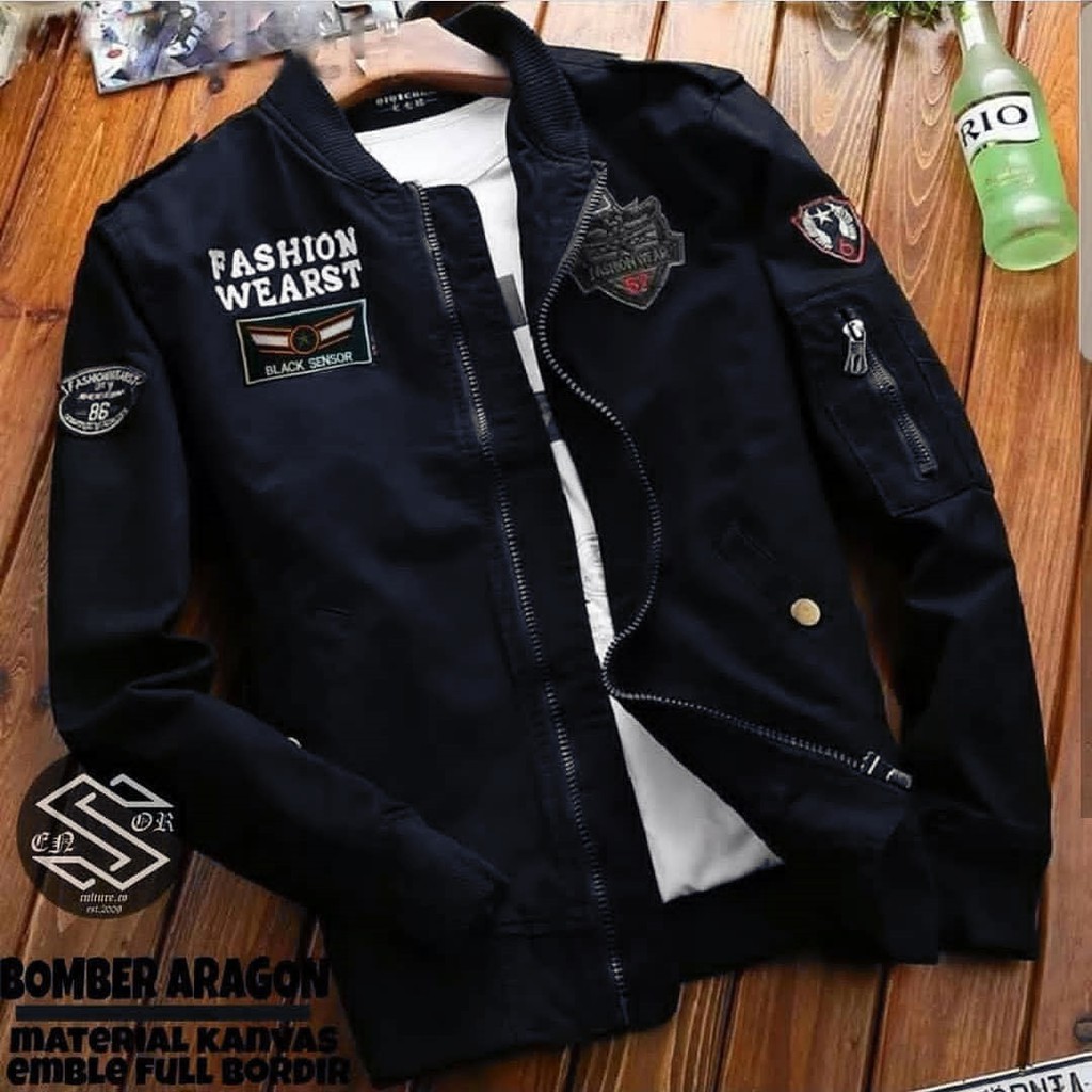 Jaket Bomber Aragon - Jaket Bomber Pria