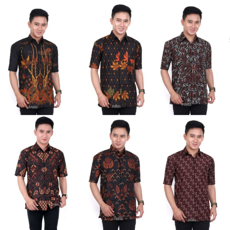 KEMEJA PENDEK UJ BEST SELLER HEM BATIK PRIMISSIMA UNGGUL JAYA ORI