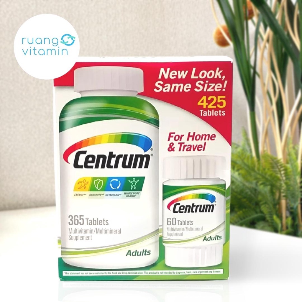 Jual CENTRUM Adults Under 50 Multivitamin/Multimineral Box (365 + 60