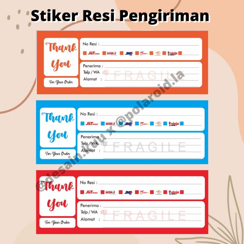 

STIKER PENGIRIMAN OLSHOP 100 PCS | STIKER RESI | STIKER OLSHOP MURAH | STIKER VYNIL | STIKER BONTAK | STIKER WATERPROOF