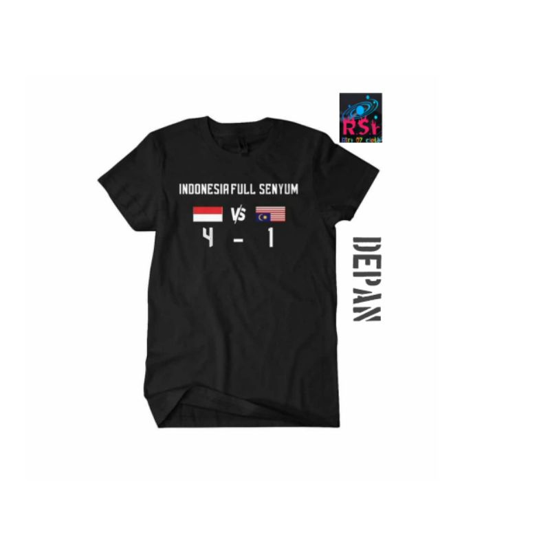 RSC.Baju T-shirt Kaos INDONESIA vs MALAYSIA 4-1 l Kaos AFF CUP l Kaos Timnas
