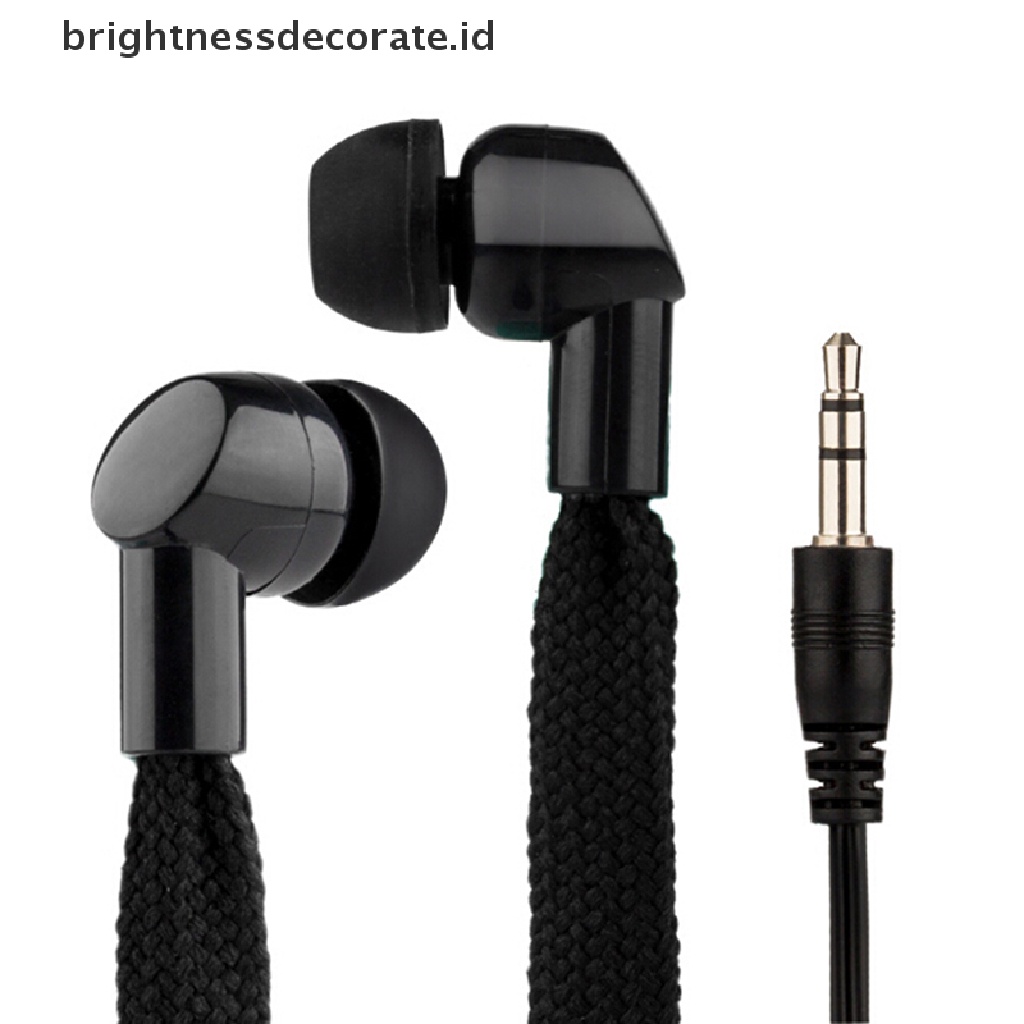 (Birth) Headset Earphone Earbuds Stereo Super Bass Desain Tali Sepatu Untuk Lari