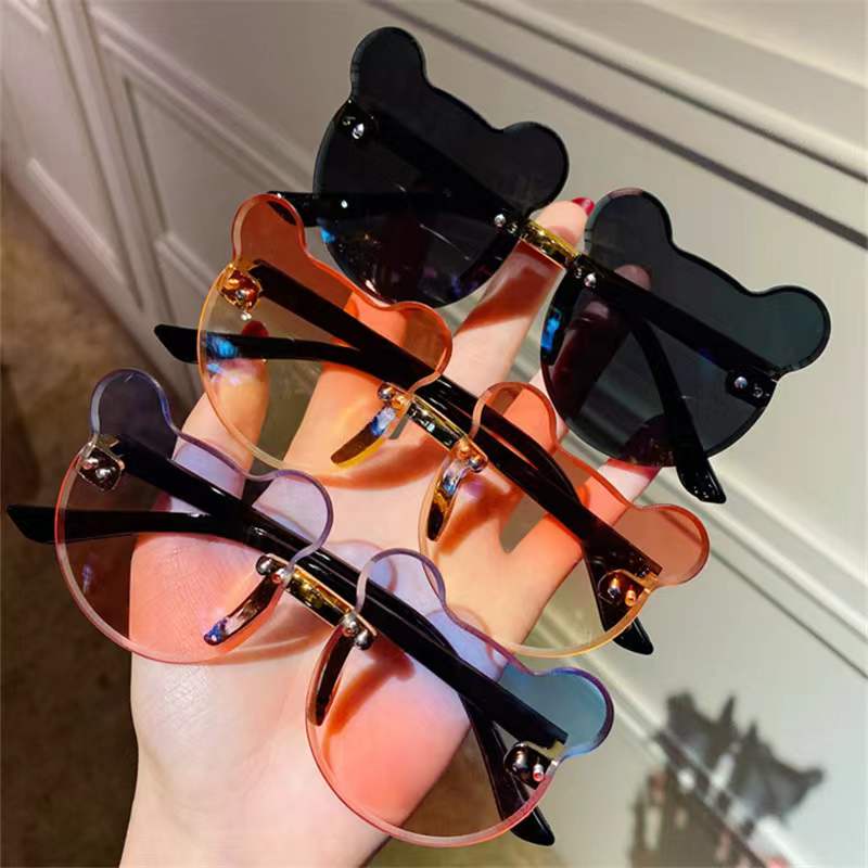 Kacamata Hitam Anak-Anak Bear Shape Gaya Korea Sunglasses Kids